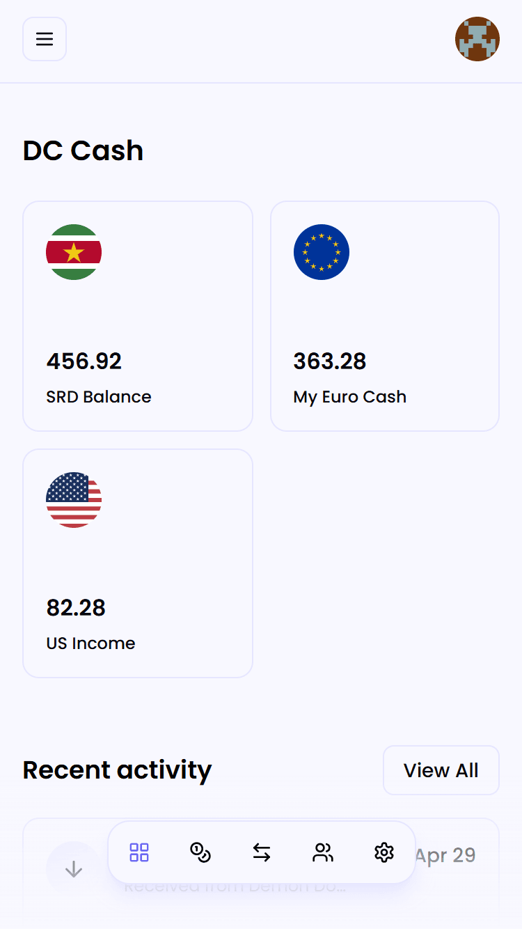 Wallet Homepage for Businesses